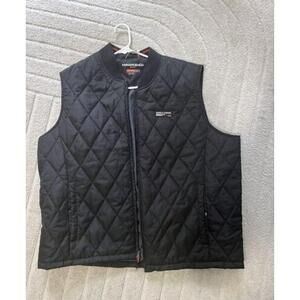HAWKE & CO MEN'S SPORTS PERFORMANCE LIGHTWEIGHT QUILTED VEST SIZE XL BLACK